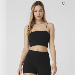 Alo Yoga Goddess Ribbed Bandeau Top